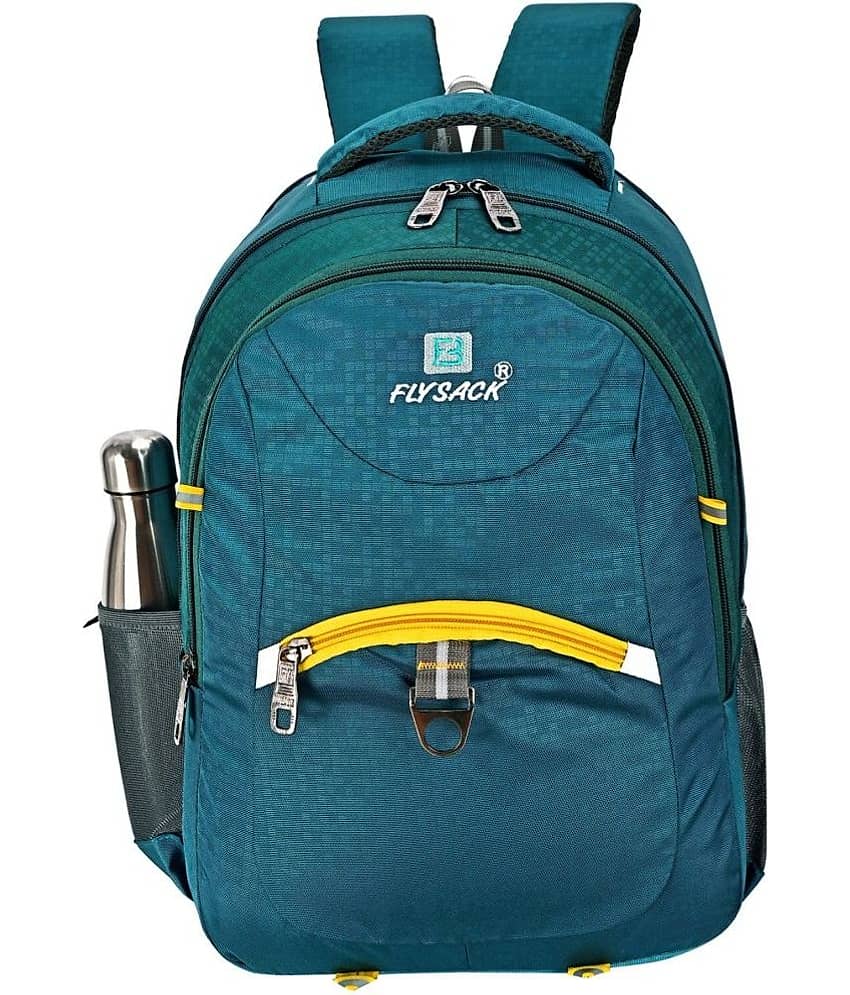 FLYSACK Black PU Backpack ( 40 Ltrs )