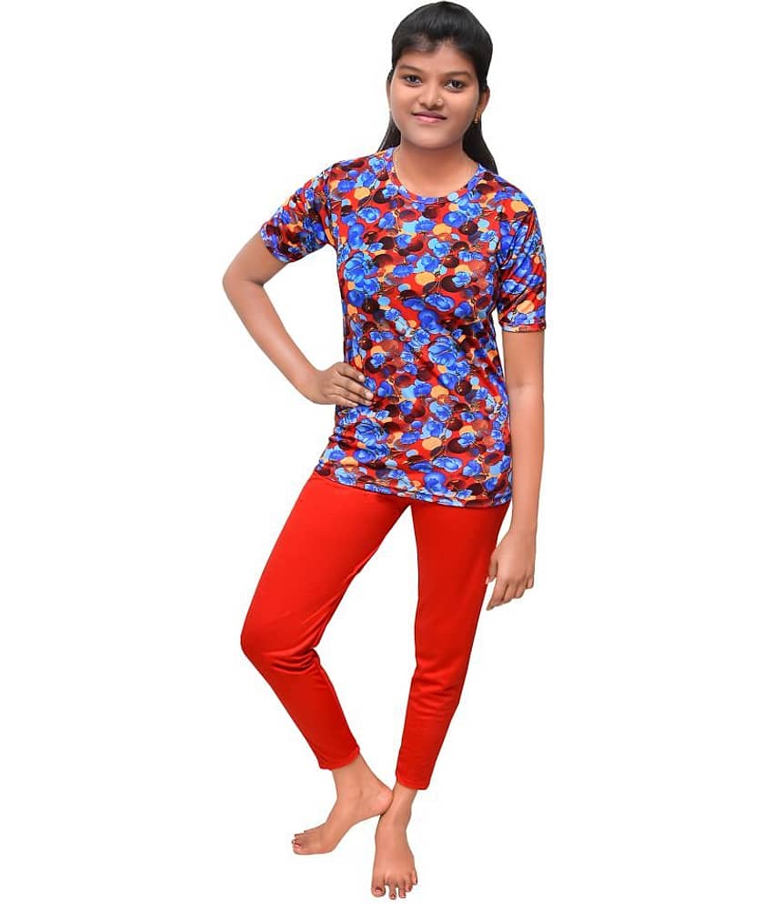 Goodluck Multicolor T-Shirt & Shorts Combo Swimming Costume