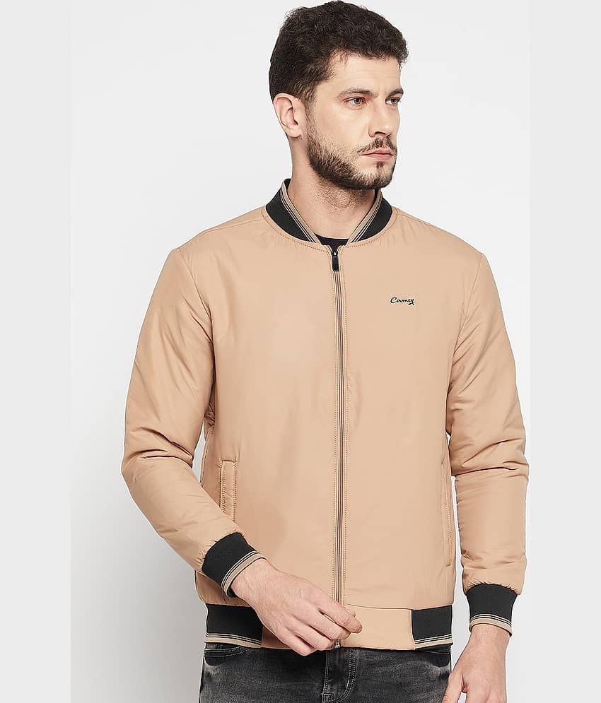 Camey Polyester Men's Casual Jacket - Beige ( Pack of 1 )
