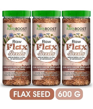 KAYABOOST Flaxseeds (200 g) Pack of 3 (600 g)