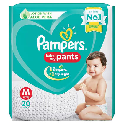 Pampers New Medium Size Diaper Pants, 20 Pcs
