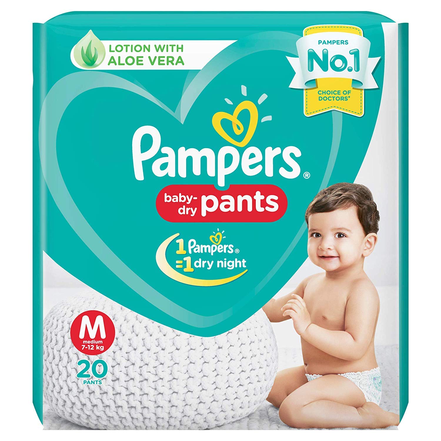 Pampers New Medium Size Diaper Pants, 20 Pcs