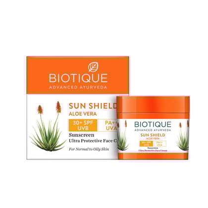 Biotique Bio Aloe Vera SPF 30+ UVA/UVB Sunscreen Ultra Protective Face Cream (50gm)-50gm