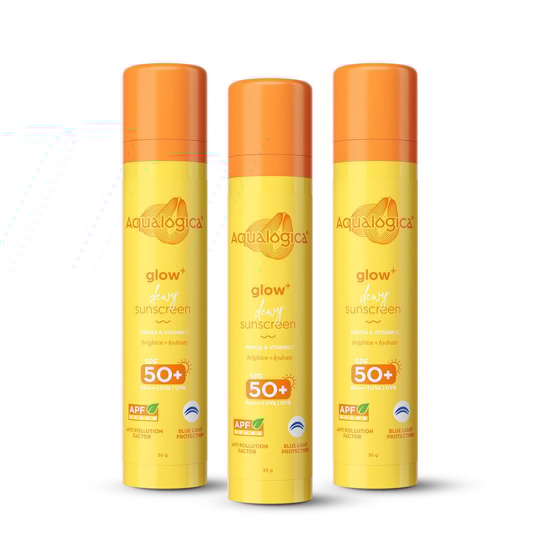 Glow+ Dewy Sunscreen 50g - Pack of 3