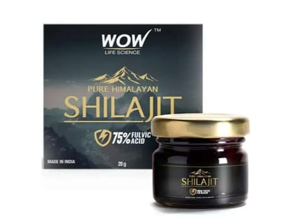 WOW Life Science Pure Himalayan Shilajit Resin  - 20 g