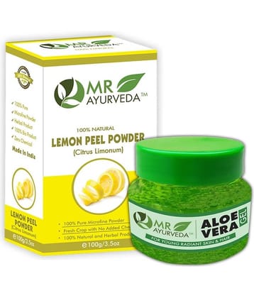 MR Ayurveda Aloe Vera Gel & Lemon Peel Powder Moisturizer 200 gm Pack of 2