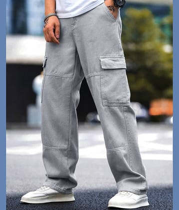 Eyebogler Regular Flat Men's Cargos - Black ( Pack of 1 )