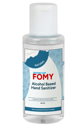 INTERCORP FOMY 75% Isopropyl Alcohol-based Hand Rub Sanitizer and Disinfectant, 100 ml (Natural)