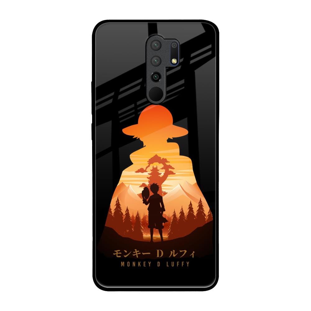 Luffy One Piece Glass Case for Redmi 9 prime