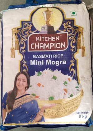 Kitchen champion Basmati Rice mini Mogra 5 kg 
