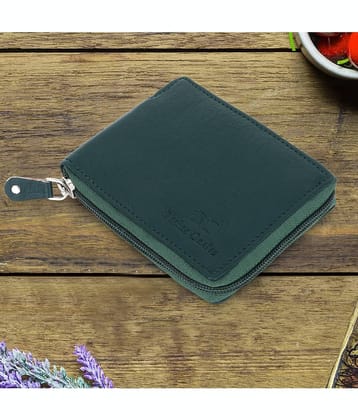 Dezire Crafts PU Printed Men's Regular Wallet With 4 Slots For Card ( Green , Pack of 1 )