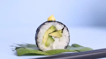 Avocado And Cucumber Maki Roll