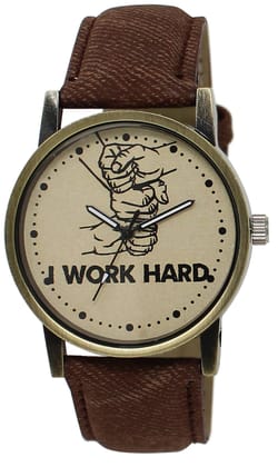 Grey Work Hard Analog Watch for Men LR29
