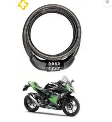 Orld Universal Number Chain Cable Bike/Bicycle Helmet Lock Cycle Lock 4 Digit Lock++ Cycle Lock