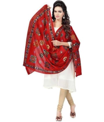 Apratim Red Cotton Dupatta