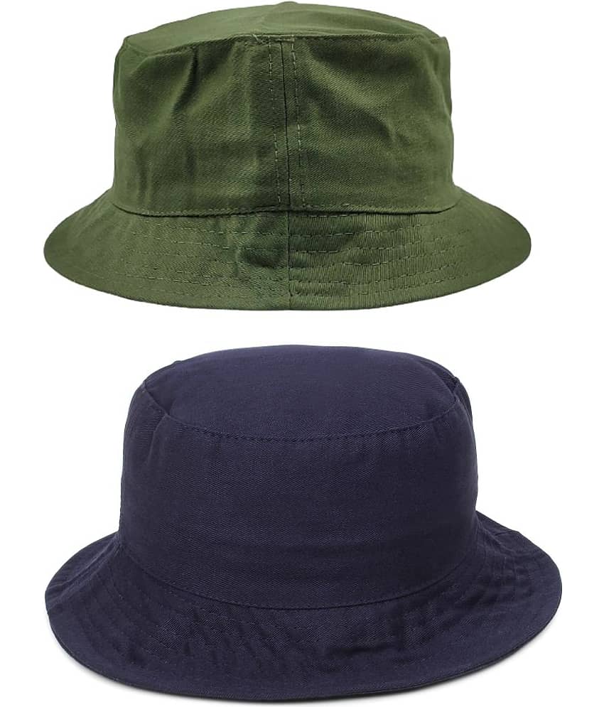 Zacharias - Multi Color Cotton Men's Hat ( Pack of 2 )