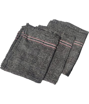 Black and White Color Extra Large Wet and Dry Floor Cleaning Cloth,Pottu, Pocha -24 inchx24 inch - Pack of 3