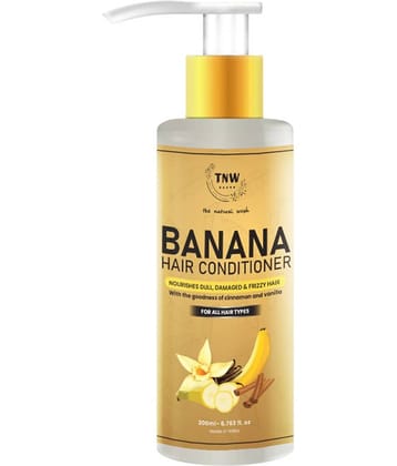 TNW - The Natural Wash Banana Conditioner With Cinnamon & Vanilla For Frizz,Free Hair, 200Ml
