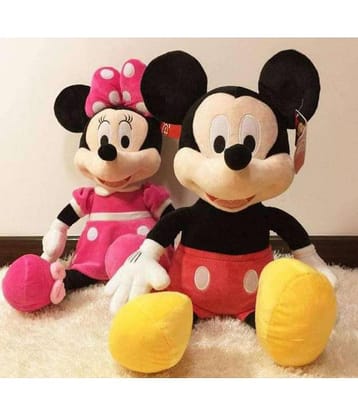 Kids Wonders Baby Soft Toy | Comfortable Soft Plush Cushion Toy for Baby | Pack of 1 | Combo Mickey & Mini