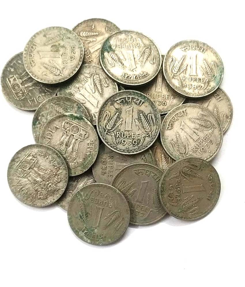 godhood - 1 Rupees Dabbu Coin Mix Year  Pack of 50 Numismatic Coins