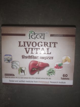 Divya Livogrit Vital 60 Tablets 