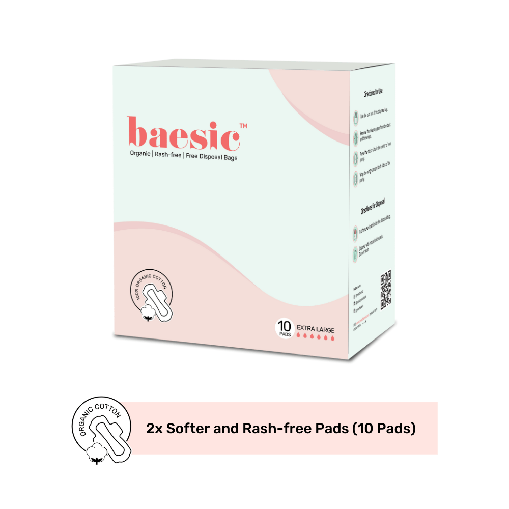 2x Softer and Rash-free Heavy Flow Sanitary Pads - Pack of 10