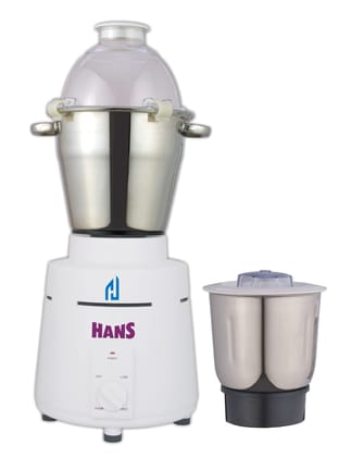 HANS Dominar X 1800 Watts 2.5 HP Commercial Mixer Grinder With 2 Jar Heavy Duty Color White HANS Dominar X 1800 Watts 2.5 HP Commercial Mixer Grinder With 2 Jar Heavy Duty Color White - White / Length x Width x Height) 43 x 26 x 33 in CM