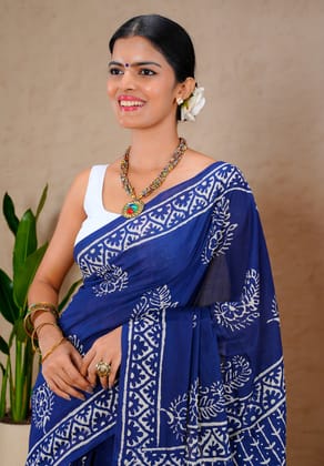Jaipur Hand Block Print Saree