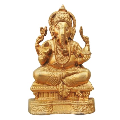Brass Showpiece Ganesh Ji Statue (BSMAS551 A)