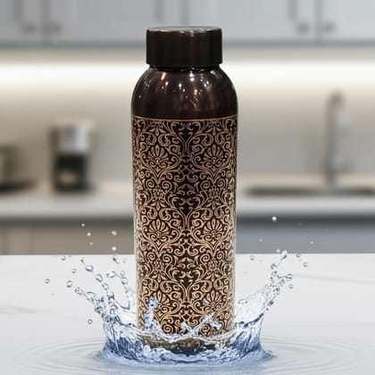 Copper Water Bottle 900 ML | Best for Ayurveda & Daily Use , Height : 10.5 Inch (BCMAS202 D)