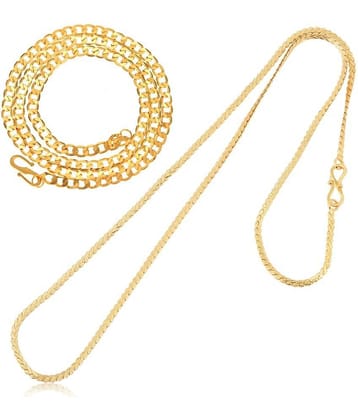 AanyaCentric Combo of 2 Gold Plated 28inches Long Fashion Chain