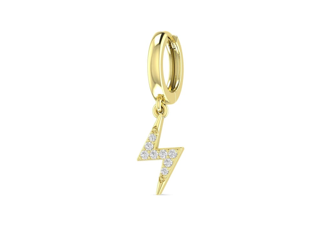Lightning Bolt Drop Earring For Men (1 Pc Only)