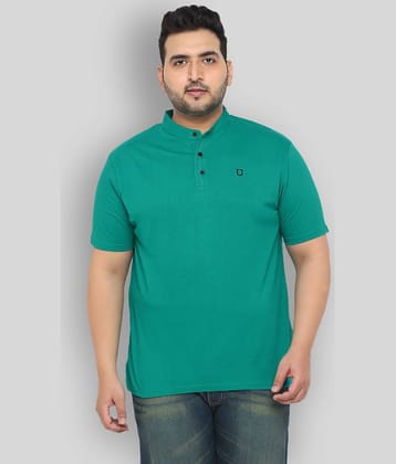 Urbano Plus Pack of 1 Cotton Regular Fit Men's T-Shirt ( Green )