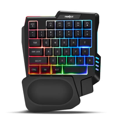 Frontech KB-0008P Wired USB Handheld Gaming Keyboard Compatible with Desktop, Tablet, Laptop  (KB-0008P)