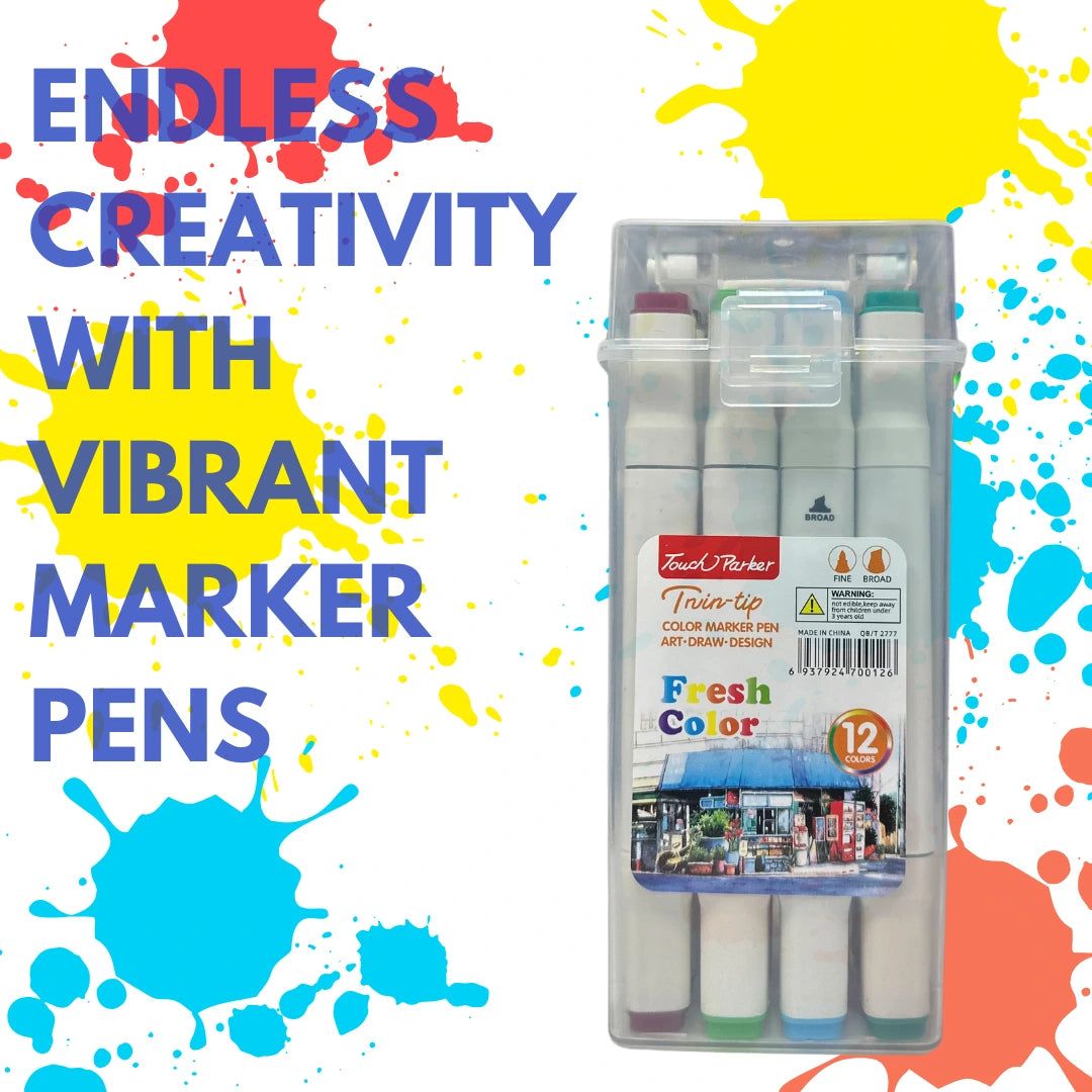 Color Marker Pen-12 pcs
