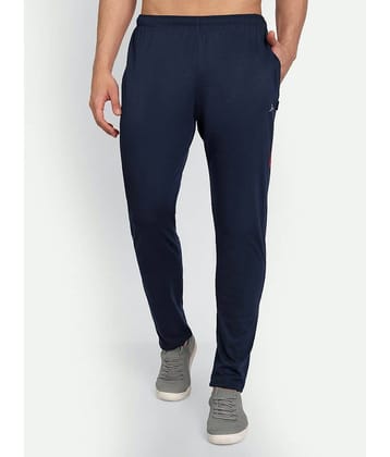 Zeffit - Navy Cotton Blend Men's Trackpants ( Pack of 1 )
