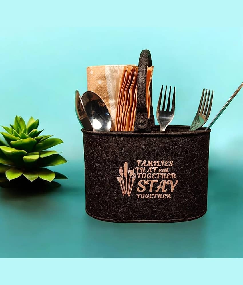 R.R.V. International Metal Kitchen Cutlery,spoon stand,knife holder,kitchen table stand,cutlery holder,spoon holder for kitchen,