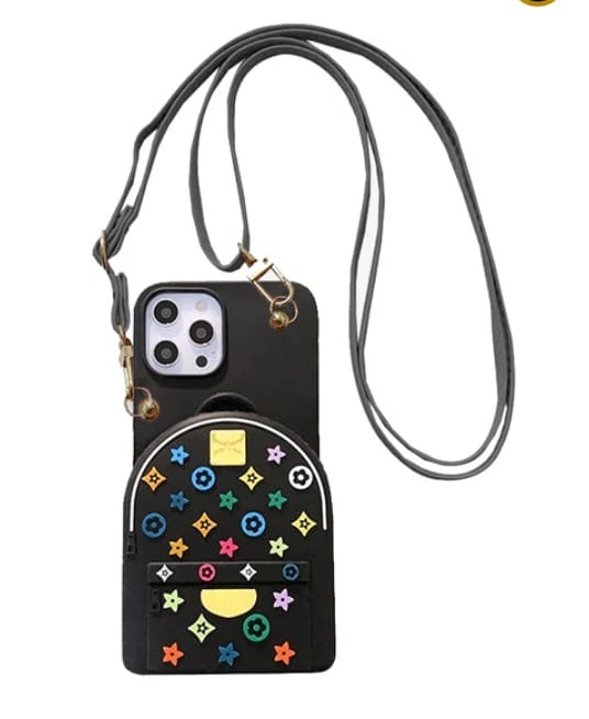 Bella - Cute Luxury Crossbody Wallet Case with Adjustable Strap iphone 16 PLUS