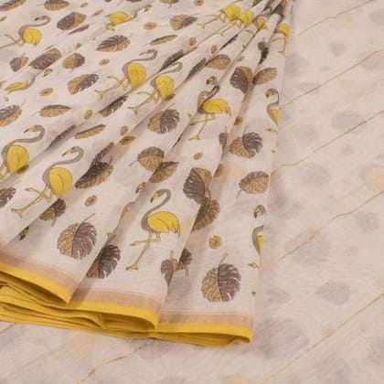 LINEN DESIGNER DIGITAL PRINT SAREE 11223