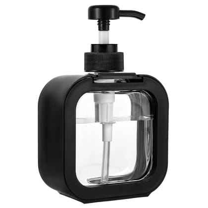 Modern Soap Dispenser for Kitchen & Bathroom 300ml Matte Black Refillable Pump Bottle Small Plastic Liquid Dispenser with Waterproof Labels for Hand Soap, Dish Soap & Lotion Modern Soap Dispenser for Kitchen & Bathroom 300ml Matte Black Refillable Pump Bottle Small Plastic Liquid Dispenser with Waterproof Labels for Hand Soap, Dish Soap & Lotion