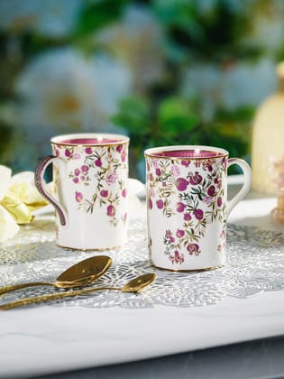Pom Passion 24K Gold Plated Mugs (Pack Of 2)