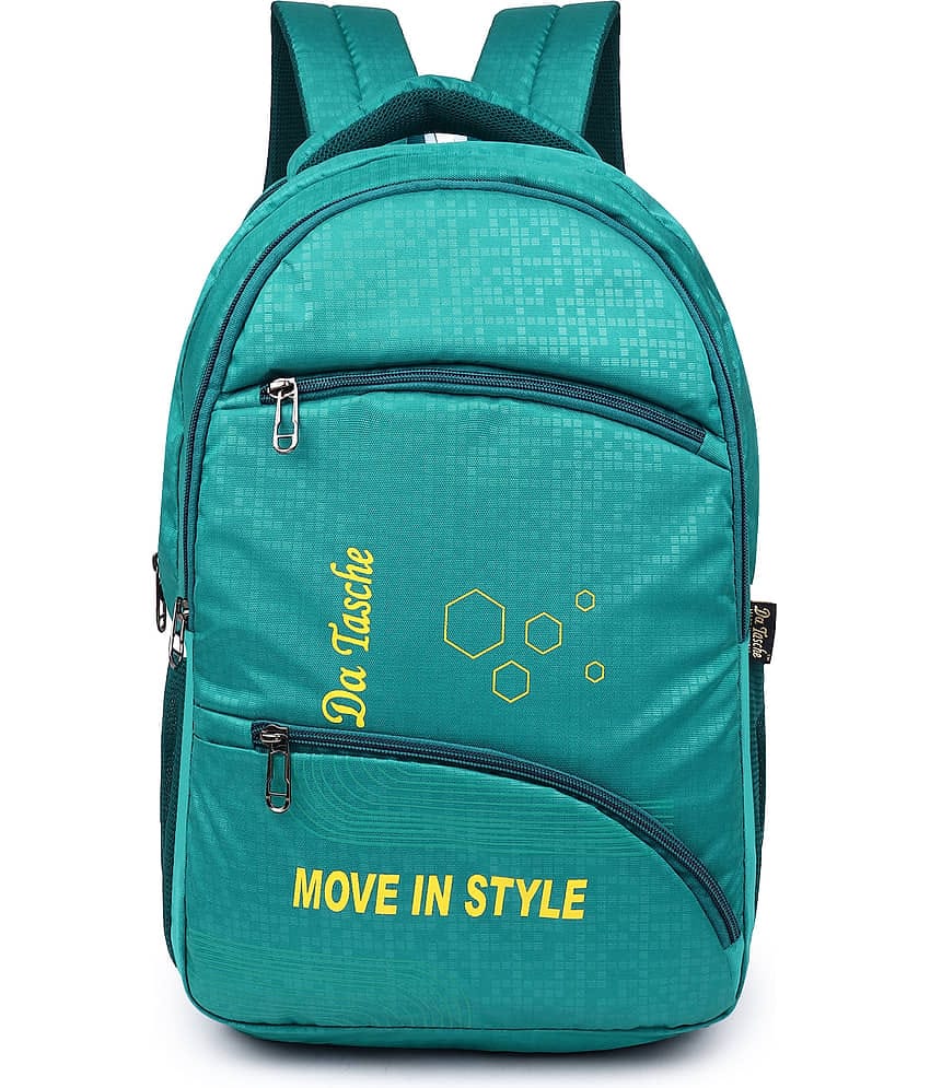 Da Tasche 40 Ltrs Green Polyester College Bag