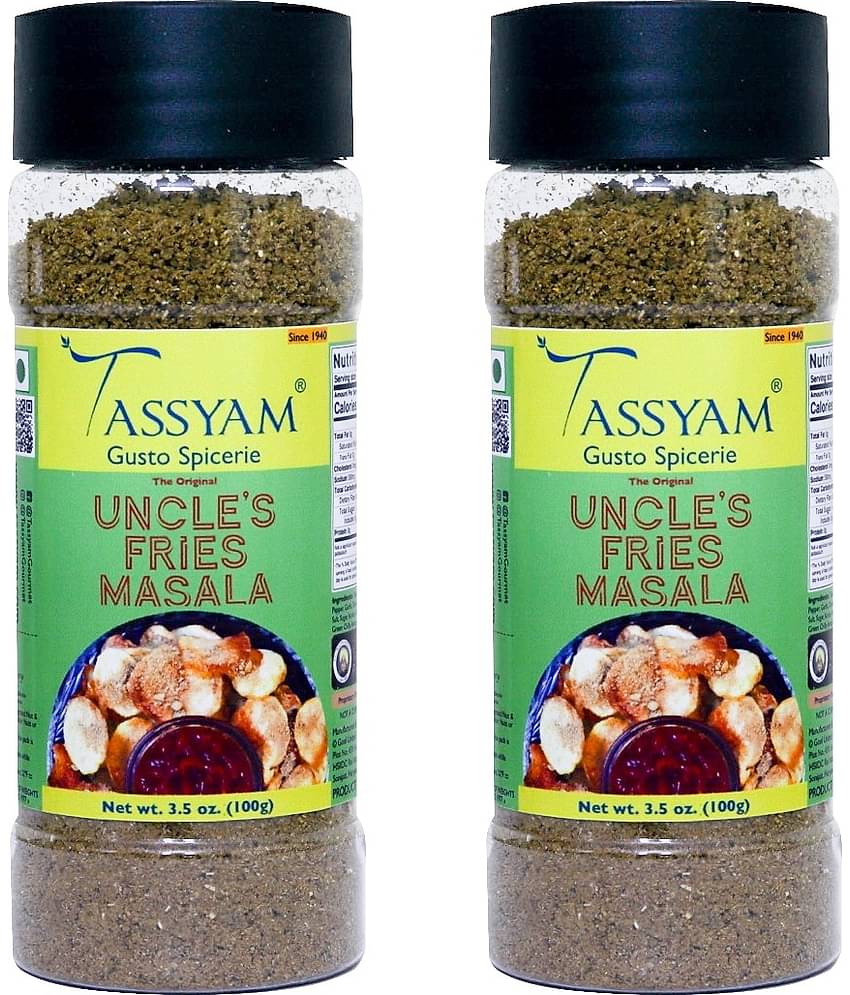 Tassyam Uncle’s Fries Masala Powder 200 gm Pack of 2