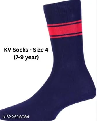 kendriya vidyalaya(KV) School Lycra Cotton Socks - Pack of 1 (7-9 year)