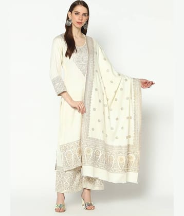 SAFAA Unstitched Woollen Self Design Dress Material - Black ( Pack of 1 )