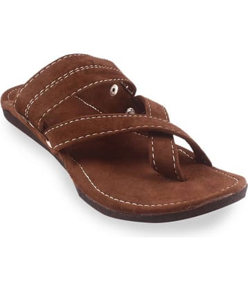rajeraj Brown Men's Kolhapuris
