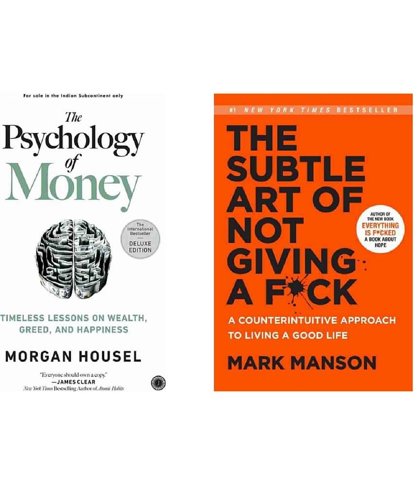 ( Combo Of 2 Pack ) The Psychology of Money & The Subtle Art of Not Giving a Fck English Edition Book Paperback - By ( Morgan Housel & Mark Manson )