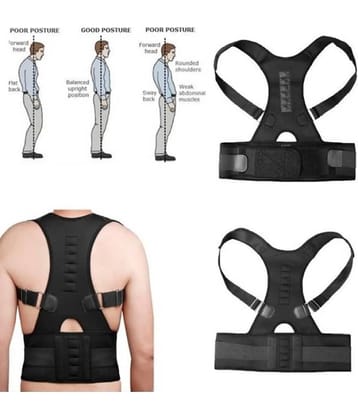 Fitgo Black Back Support ( Pack of 1 )
