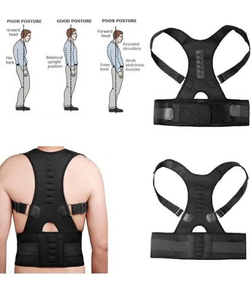 Fitgo Black Back Support ( Pack of 1 )