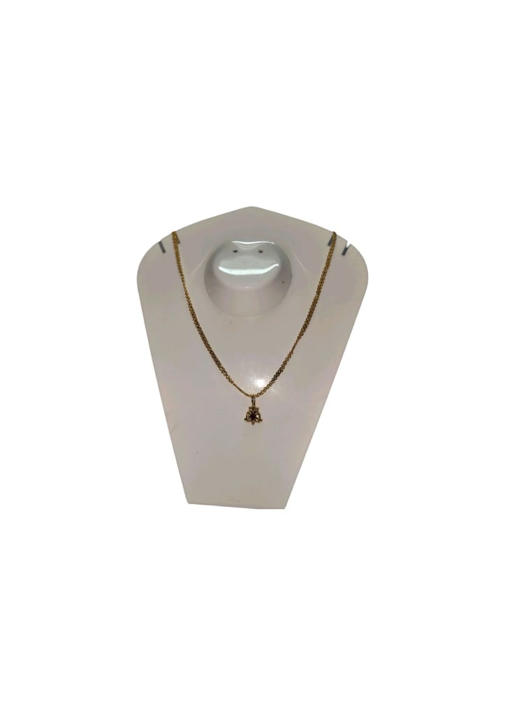 Gold Plated Traditional Pendant Set with Chain for Women